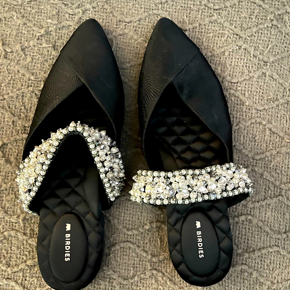 Birdies black and bling shoes